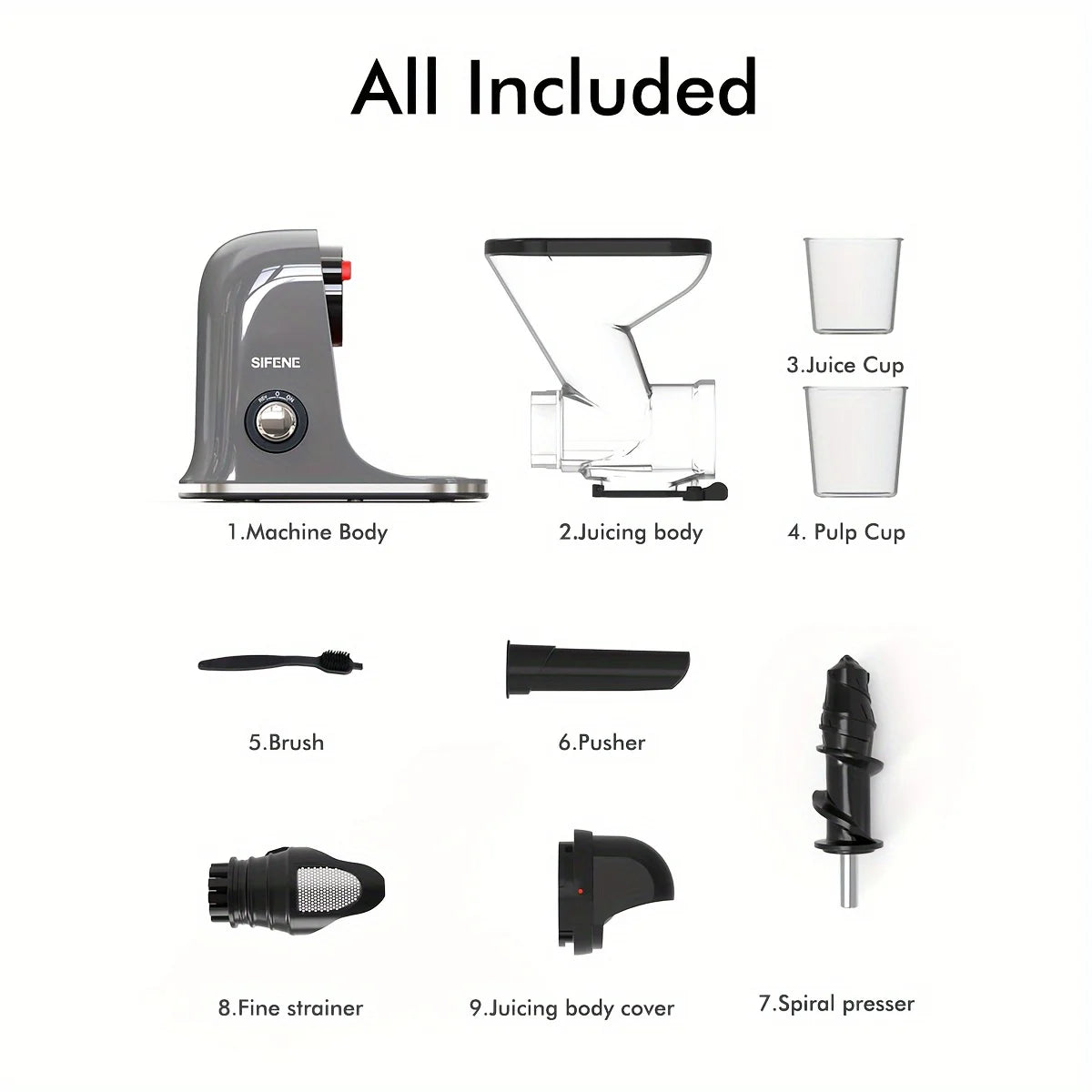 SiFENE Cold Press Slow Juicer